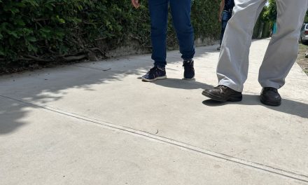 Avanzamos con la reconstrucción de aceras en Santa Tecla